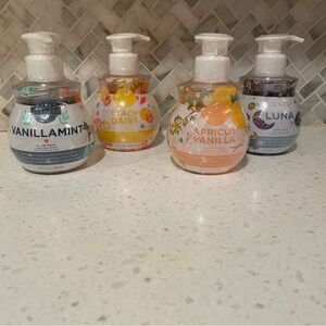 New Sealed Scentsy Hand Soaps Luna,
Vanillamint, Apricot Vanilla & Beach Daisy